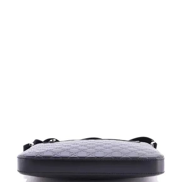 Signature Zip Messenger Bag Guccissima #237778G12B - Picture 4 of 7